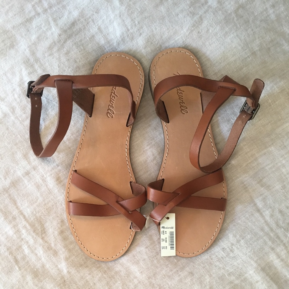 Madewell Boardwalk Crisscross Sandal NWT 8